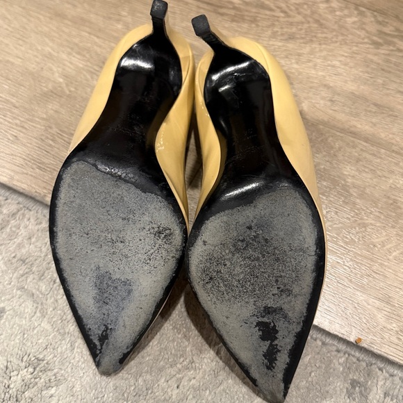 Saint Laurent Cream Women's Heels - Picture 5 of 7